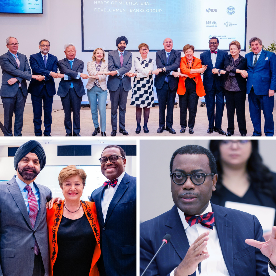 The leaders of 10 multilateral development banks (#MDBs), including @AfDB_Group President @akin_adesina, announce joint steps to work more effectively as a system and increase the impact and scale of their work to tackle urgent development challenges: bit.ly/3Uqh84j
