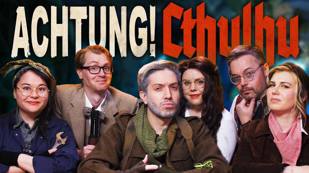Our Achtung! Cthulhu adventure is now up on YouTube! Thank you @Modiphius letting us experience this awesome TTRPG! We had a blast! :D 🔗youtube.com/live/cWlXAEbNl… Check out Achtung! Cthulhu achtungcthulhu.com Use code HIGHROLLERS24 for 1/3rd off a starter set (for 24hrs) #ad