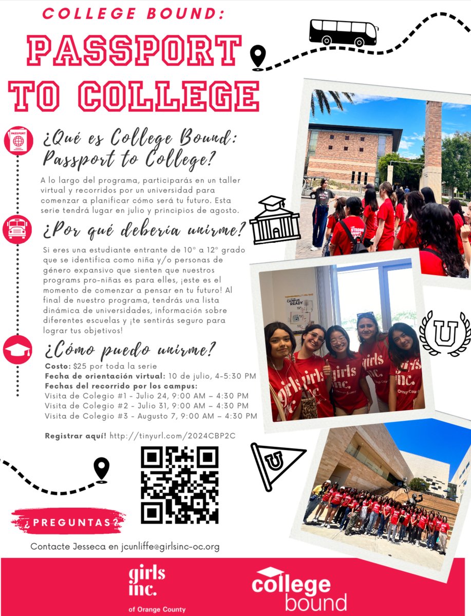 Hey, Irish! Girls Inc. is hosting Passport to College! This summer program will help incoming 10th-12th grade students learn how to find the best college fit, apply for these schools, and explore other post-high school options. Register at tinyurl.com/2024CBP2C

#KHigh4Life