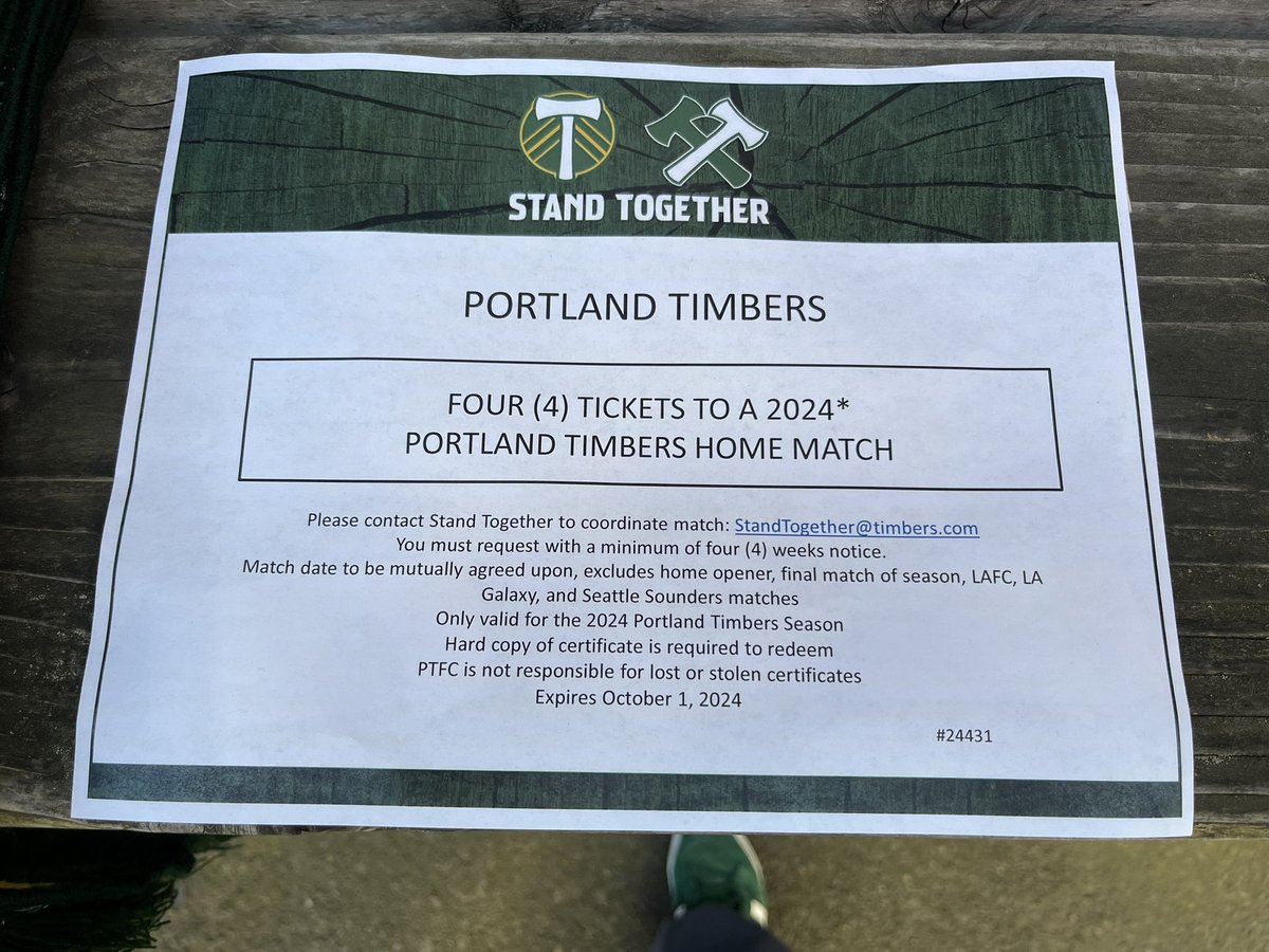 Join us today, 4/20, for wings by @pdxwingguys and the @TimbersFC game! The @TimbersFC have donated great raffle prizes for our half time raffle. All proceeds go to the Timbers community Fund!