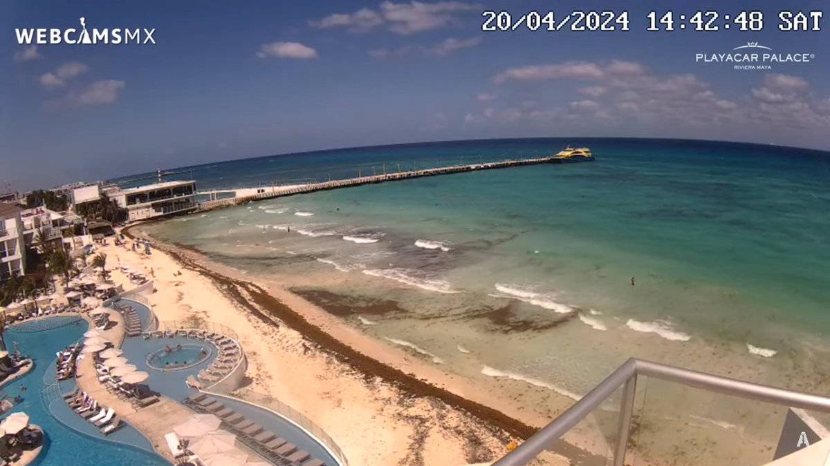 Así las cosas esta tarde en #PlayaDelCarmen, #QuintanaRoo.
Vista desde @PlayacarPalace.
webcamsdemexico.com/webcam/playa-d…