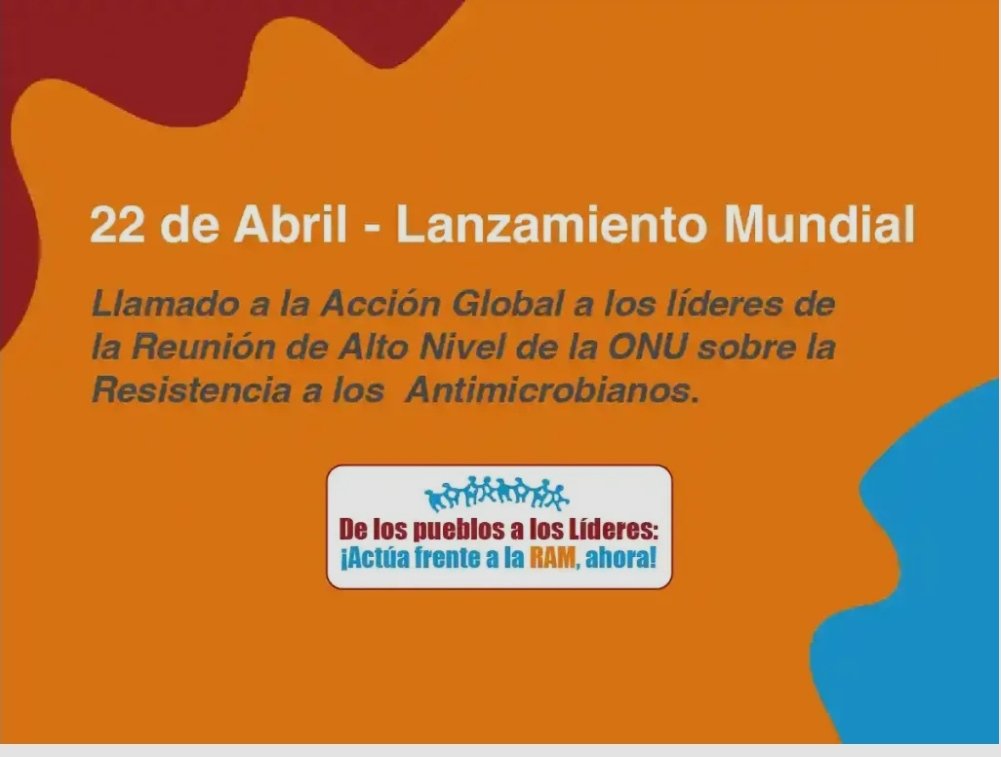 ¡Es hora de actuar! Un llamado para poner a las comunidades en el centro de la respuesta a la #RAM. Les invitamos a unirse al lanzamiento mundial del Llamado a la Acción Global frente a la RAM. 🗣️🌿🌎 ¡Vengan, lleguen, juntemos nuestras voces! info 👉🏼bit.ly/4dk96lh