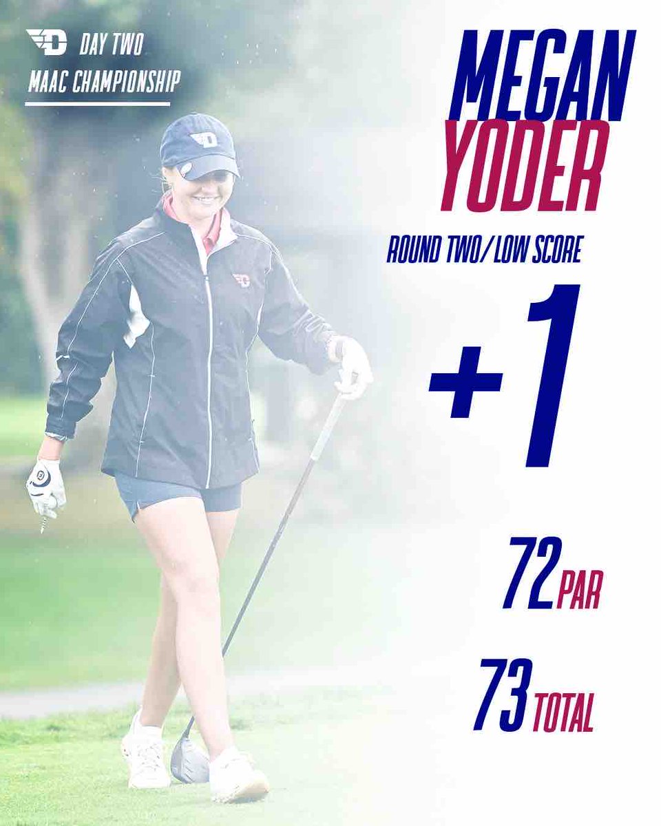 Megan Yoder with the team’s low round score of day two🏌️‍♀️ #UDWGOLF // #GoFlyers