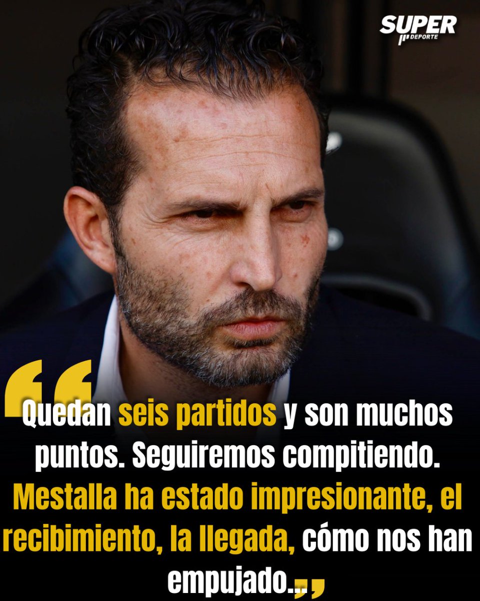 superdeporte_es's tweet photo. #ValenciaCF 🦇 | 👊 Pipo Baraja no se rinde.

🗣️ Optimistas declaraciones del entrenador del Valencia en la rueda de prensa pospartido.

🏟️ Baraja también aprovechó para resaltar a los más de 46.000 aficionados que asistieron a Mestalla.

📊 ¿Estás de acuerdo con el técnico? https://t.co/RmZP1YnfS8