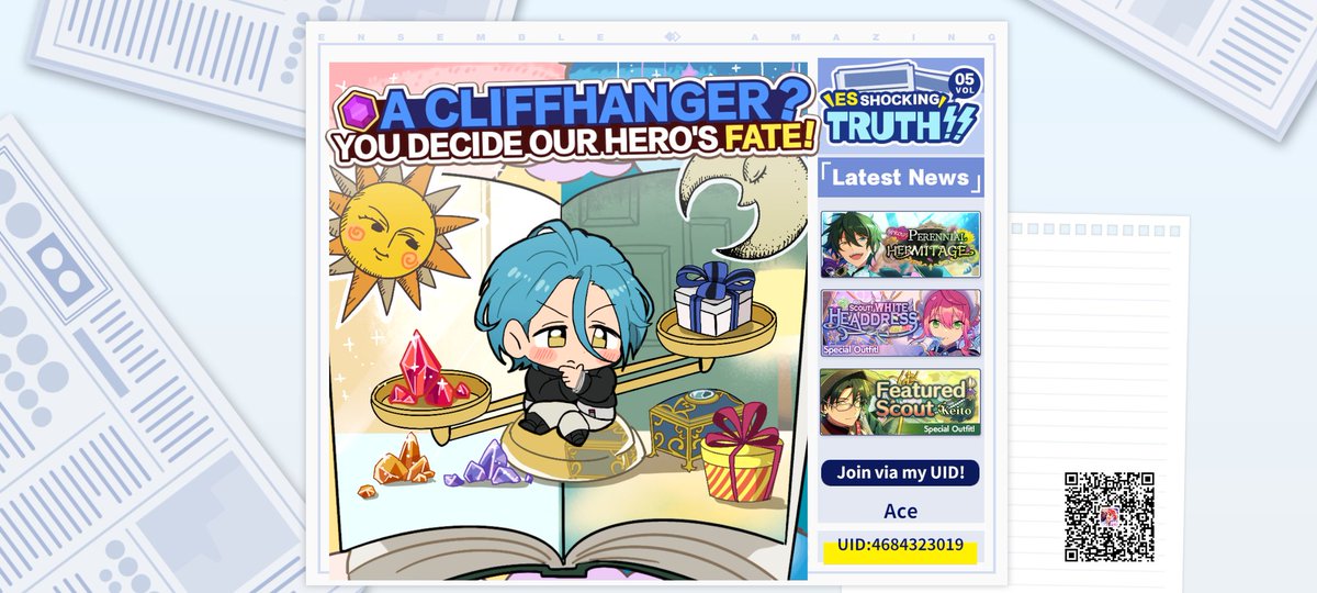 Dannaco69's tweet photo. #Enstars Another mysterious hero, a finale designated by the audience, mystic incidents, unexpected mastermind... Will this TV series be a tragedy or a comedy? Explore more at ​https://t.co/WGOV36iP9Q https://t.co/BSTamA2ngP