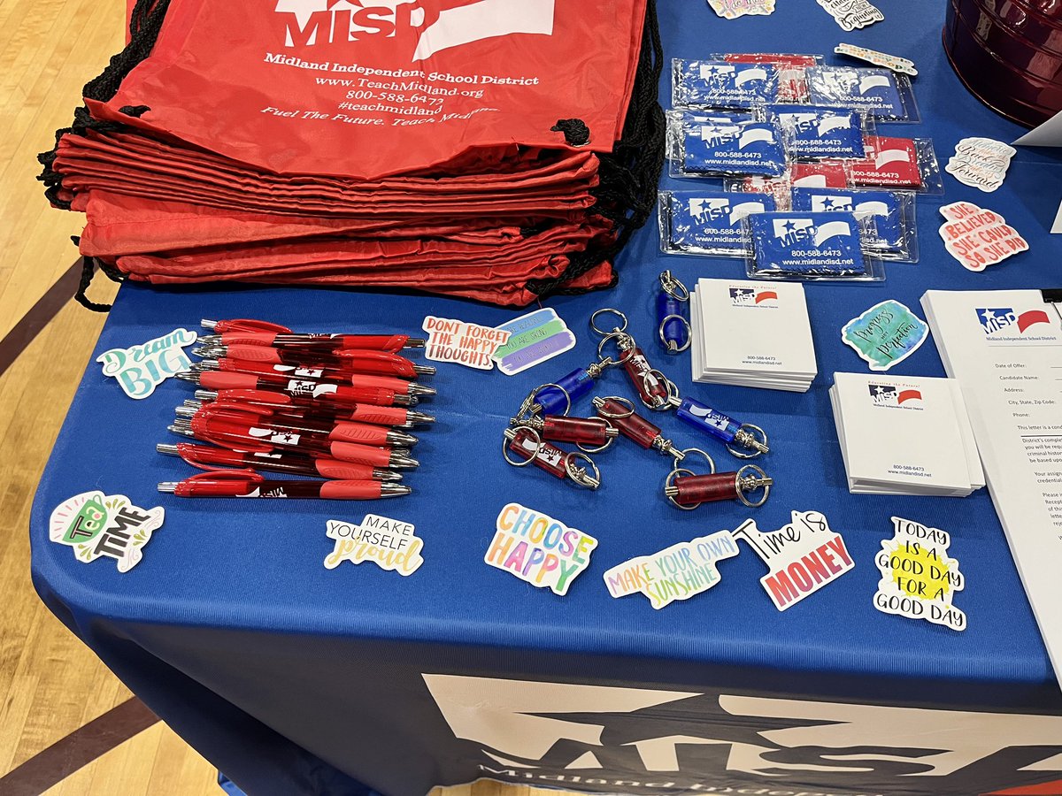 MISD’s Job Fair was a success!
To apply and see additional vacancies visit midlandisd.net