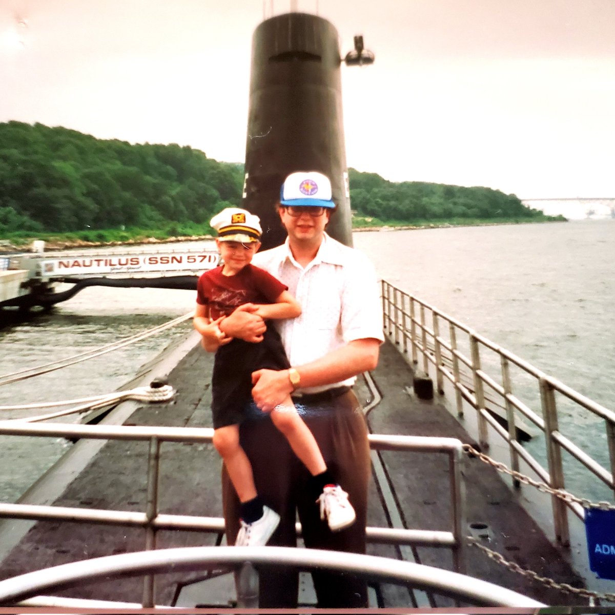 Quote with a pic of a much younger you. My dad and I visiting the USS Nautilus, July 1994. I remember the day clearly! The world's first operational nuclear-powered submarine.