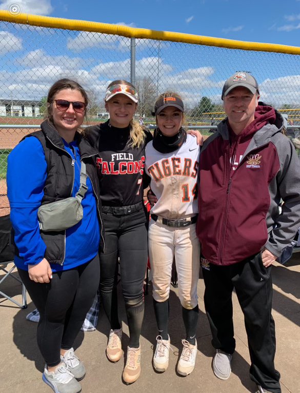 Madness18u's tweet photo. So great getting out to watch some of our players do what they love! It’s fun to see these girls interact on the field when they’re not on the same team. Proud of you both! 🤍 @2025tiaU @leanewmann @DougCaffelle https://t.co/RSryOESLRr