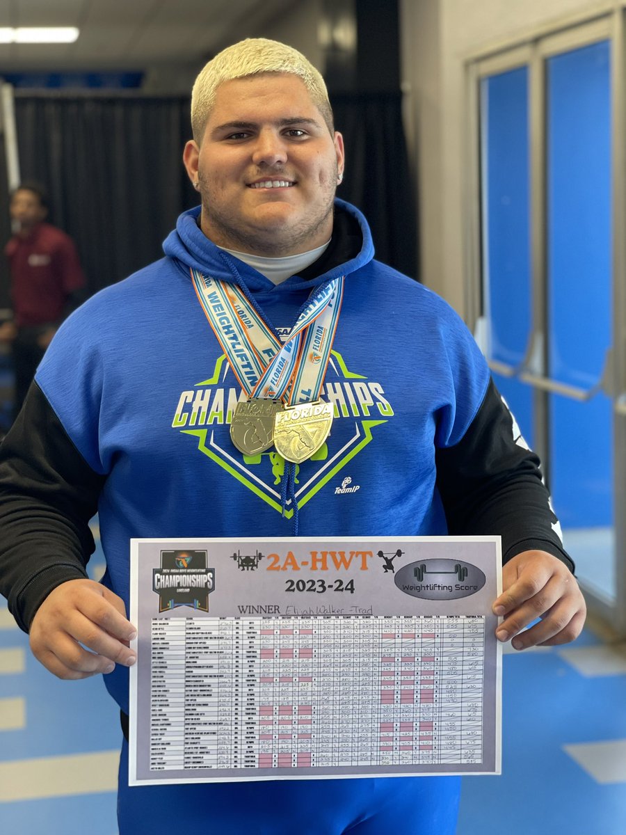 elijahwalker55's tweet photo. GOD IS GOOD! Add another ring on the finger for being a Weightlifting State Champion.
440 - Bench Press
315 - Clean and Jerk

Knee Surgery less than a year ago… I want to thank my coaches and especially Alabama State for being my home. Looks like my knee is doing just fine! https://t.co/KVN5mFHbHW