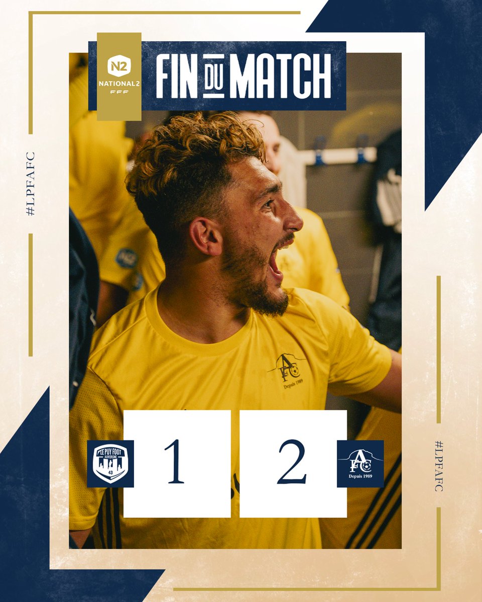 L'@AubagneFC gagne son duel face à son poursuivant dans la 𝐟𝐨𝐫𝐭𝐞𝐫𝐞𝐬𝐬𝐞 aubagnaise et prend 4 points d'avance à la tête du championnat, et continue à espérer la montée en National ! 😍💙💛

#National2FFF