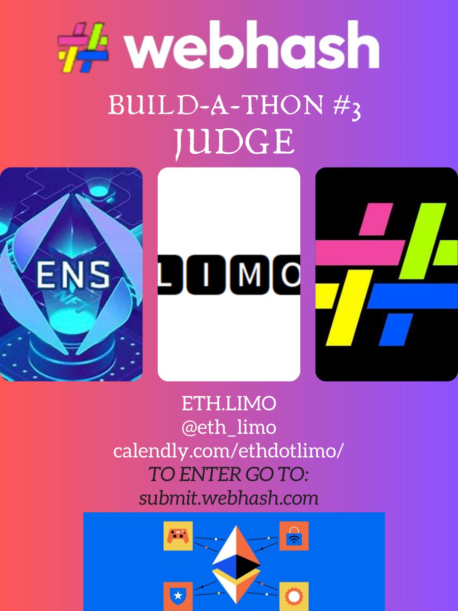 @webhash_eth is proud to announce @eth_limo as a judge for Build-A-Thon #3..