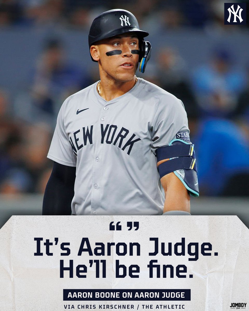 Boone is not worried about Aaron Judge