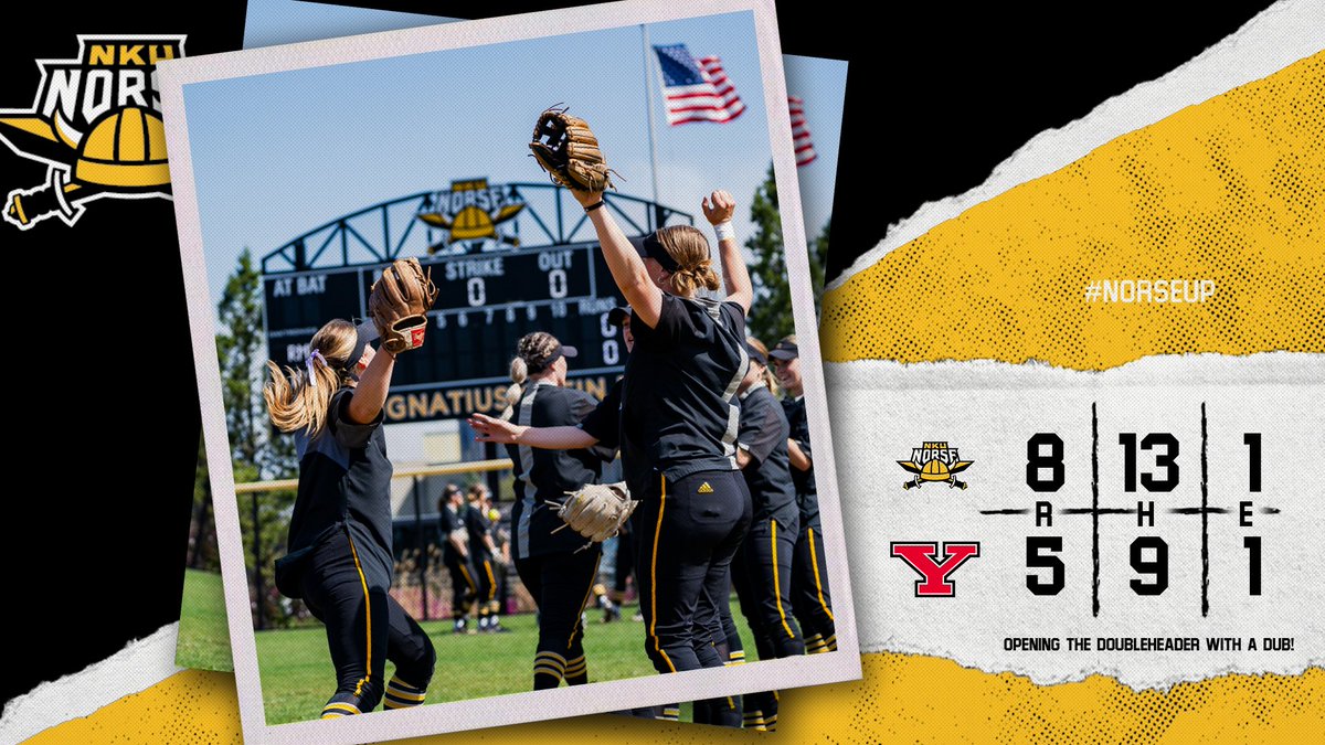 Opening the doubleheader with a 𝗗𝗨𝗕 😏 @NKUNorse | #NorseUp