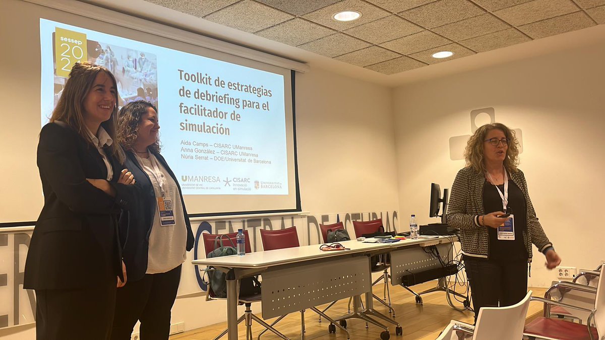 núria serrat (@nserrat1) on Twitter photo Taller Toolkit de estrategias de debriefing para el facilitador en simulación <a href="/Sessep_Esp/">SESSEP España</a> con <a href="/campsAida1/">Aida Camps</a> <a href="/anna_cuxiflu/">Anna González</a> Compartiendo con colegas de profesión para profundizar en la metodología Taller Toolkit de estrategias de debriefing para el facilitador en simulación <a href="/Sessep_Esp/">SESSEP España</a> con <a href="/campsAida1/">Aida Camps</a> <a href="/anna_cuxiflu/">Anna González</a> Compartiendo con colegas de profesión para profundizar en la metodología