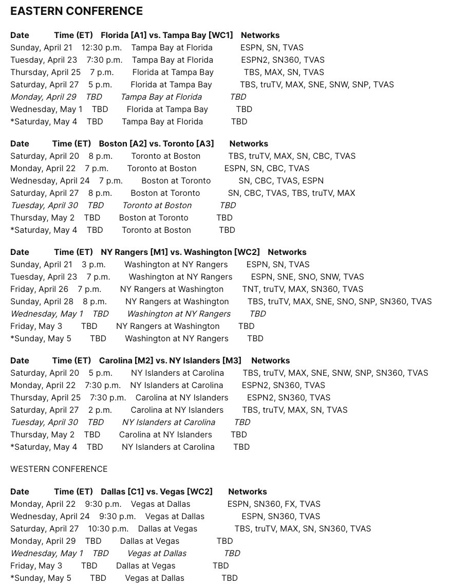 Tell me there is a Eastern Conference bias in the NHL, without telling me there is an Eastern Conference bias in the NHL