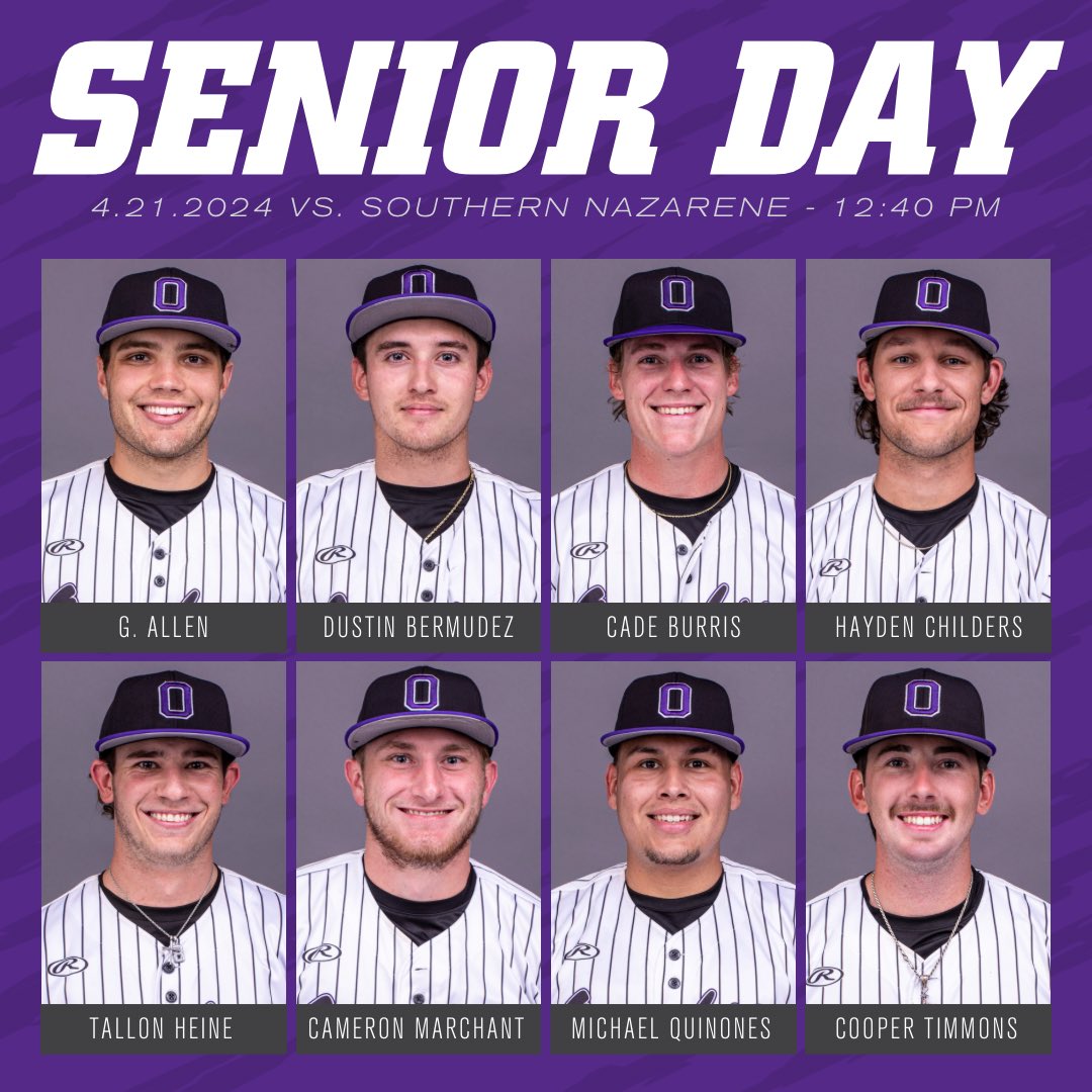 Join us Sunday as we celebrate this decorated group of seniors! Ceremony at 12:40. First pitch at 1. #RollTigs | #BringYourRoar 🐅