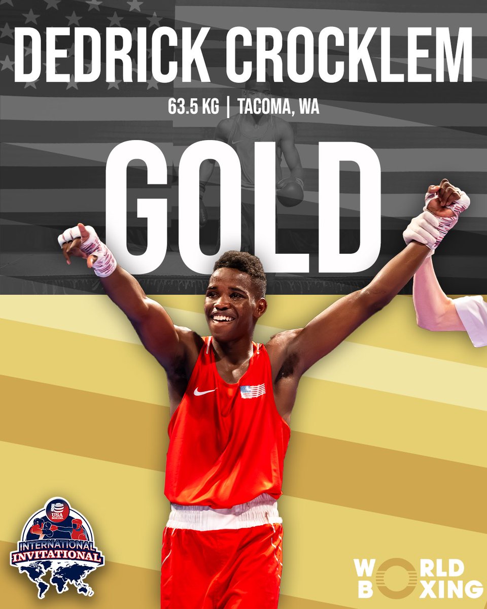 Dedrick Crocklem is your 2024 USA Boxing International gold medalist in the Elite Male 63.5 kg weight division!
