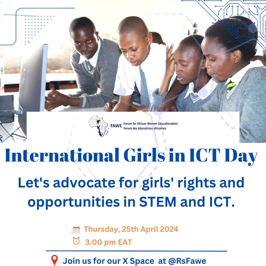 Join the movement for gender equality in #STEM and #ICT! Together, we can break down barriers and create a more inclusive future for all. * 🔗 to join our X Space: twitter.com/i/spaces/1zqKV… #Educate2Elevate #GirlsinICT