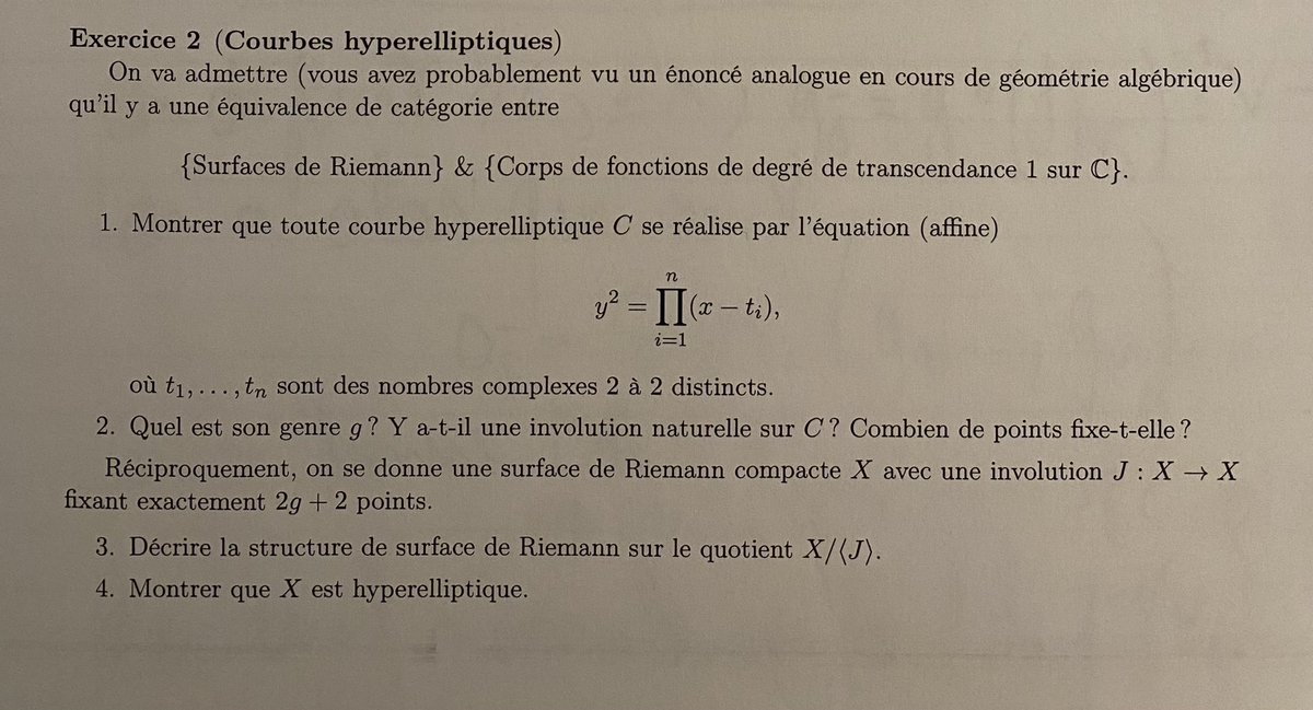 L’exo par lequel on a terminé l’année en surfaces de Riemann : joie (des courbes hyperelliptiques trop bien)