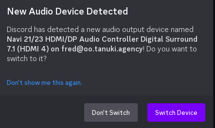 GNU/Linux tip of the day—

Now that Pipewire is standard, if you have multiple GNU/Linux computers in your house, consider loading the modules module-zeroconf-publish and module-zeroconf-discover.

You can then easily play audio through any of the devices in the network from any