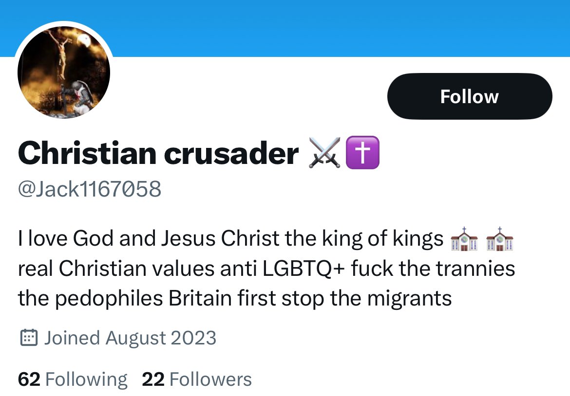 Jack seems like a lovely Christian chap doesn't he? #ChristianNationalism #AlphaChristianMale