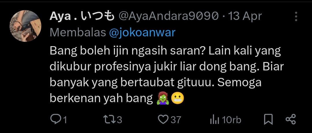 toroshiadams's tweet photo. @jokoanwar ini parah ni https://t.co/t1QewWgHol