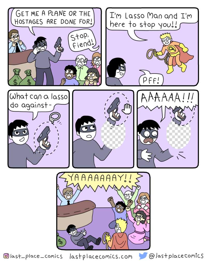 lastplacecomics's tweet photo. ➰New comic: Lasso Man!➰
👇 BONUS PANELS IN THE COMMENTS👇 https://t.co/1EFf0yEfrP