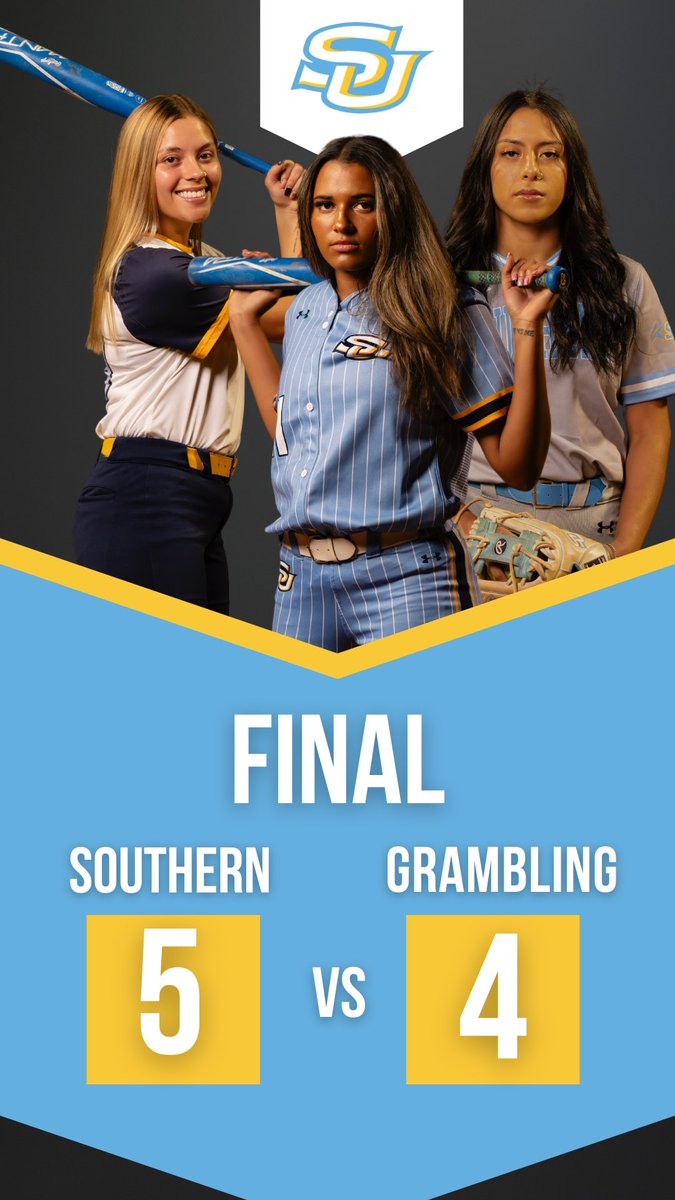 EXTRA INNING SERIES WIN!!

FINAL
SU- 5
GSU- 4

#SouthernIsTheStandard #ProwlOn