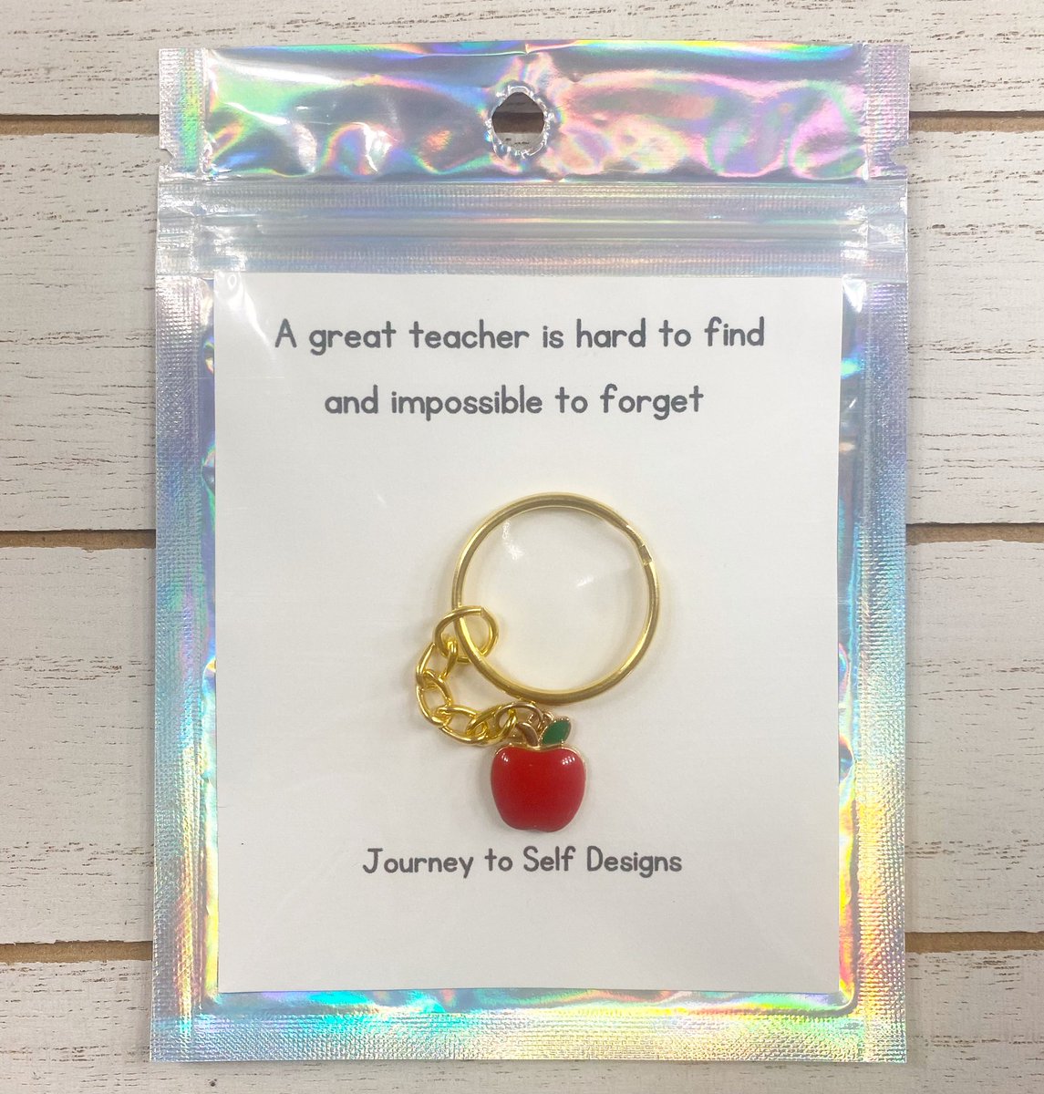 🆕 Teacher Appreciation Keychains🍎

🛍 Shop here: journeytoselfdesigns.etsy.com