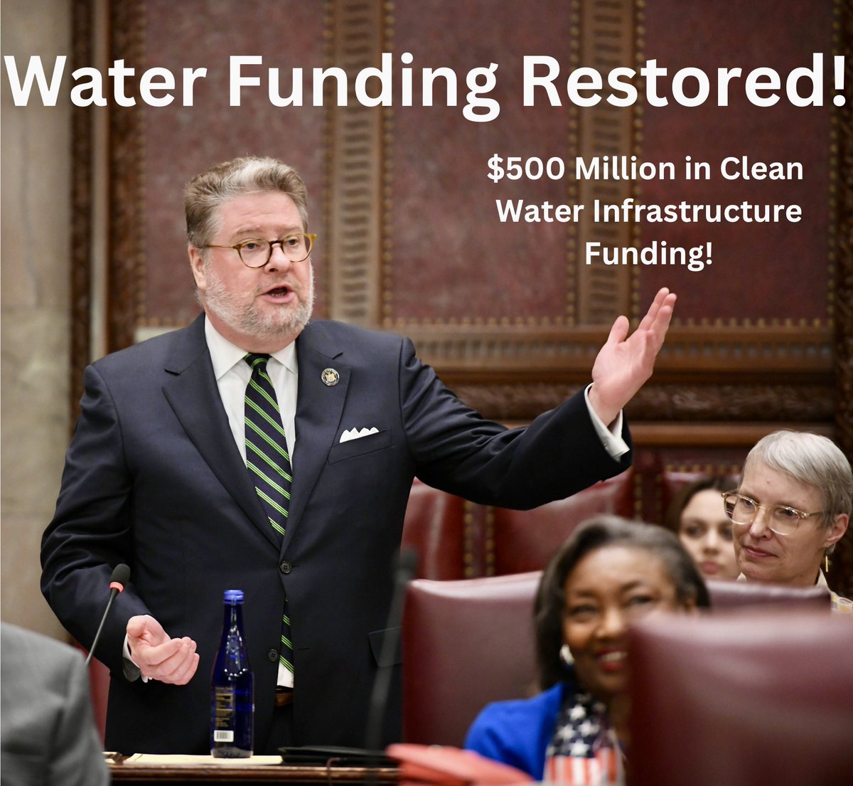 The budget is passed and it’s official! Water infrastructure funding is completely restored in the FY2024-25 Budget!  This is a big win! Thank you to all of the advocates for their steadfast support to make this happen.