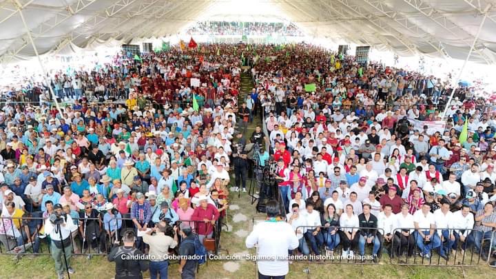 Las y los chiapanecos recibimos con mucha alegría a la Dra. <a href="/Claudiashein/">Claudia Sheinbaum Pardo</a>, la primera mujer que será presidenta de México y que encabezará los destinos del segundo piso de la Cuarta Transformación.