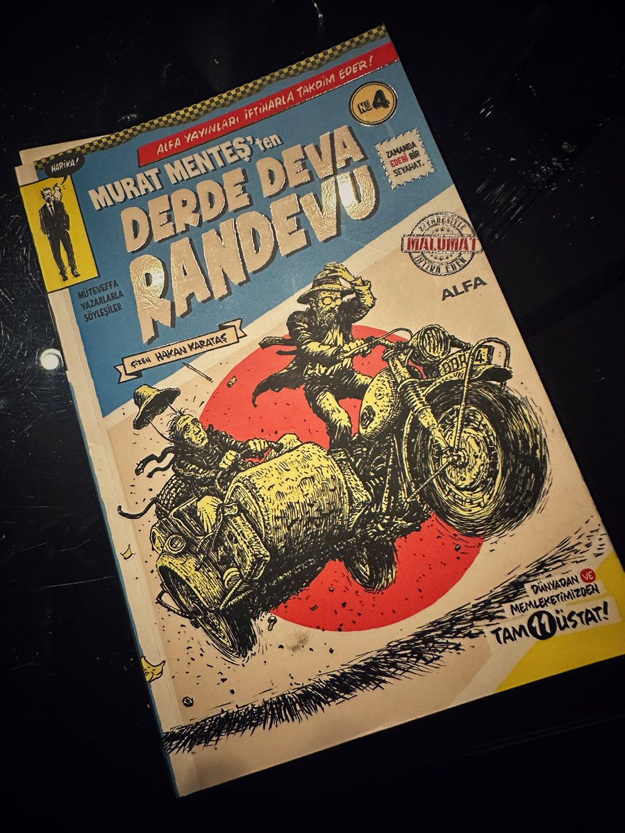 Kitap okuyamamaktan sikayetciyim zira hep setteyim. Arada kacirmisim, biraz goz attim yine cok guzel . #MuratMentes ‘in kaleminden, @hkworkz ‘in sahane cizimleriyle dorduncu kitap tavsiye edilir . #DerdeDevaRandevu @alfakitap dan. Ilk 3 kitap da cok iyi 👏🏻👏🏻