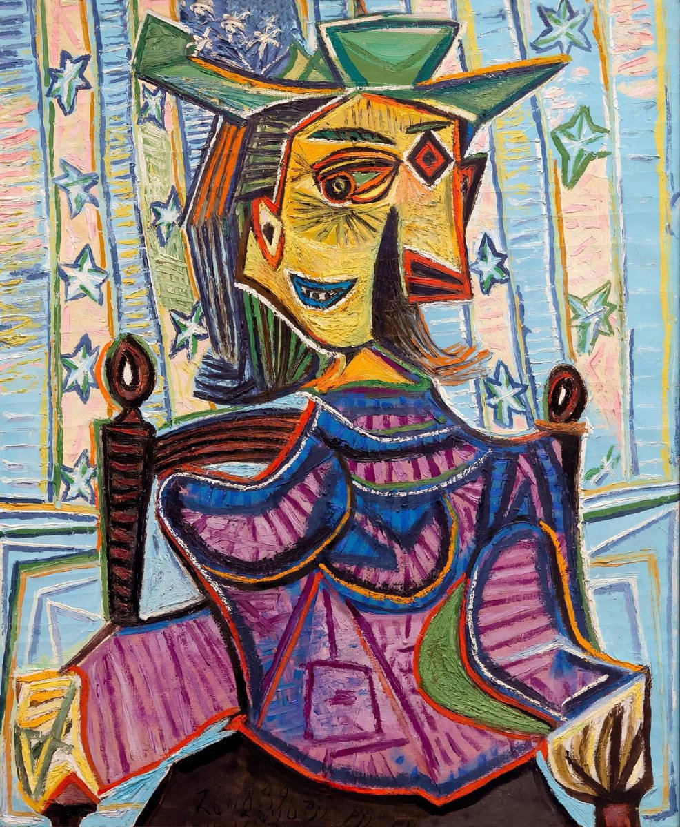 👨‍🎨 Pablo Picasso, 🇮🇹 Retrato de Dora Maar, 1939. Nice 🤪