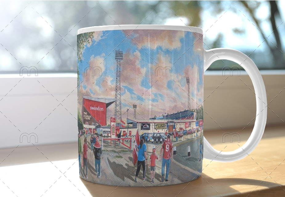 #footballground mugs back in stock now @ jkmartwork.com £15.50 inc p&p ,get yours today inc #swindontown #countyground RT's appreciated