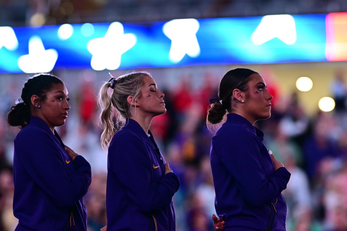 LSUgym's tweet photo. The final stop in our journey. 

Our time is now on @ABC 

#GeauxTigers | #GetThere https://t.co/JN5lJ4ZTxU
