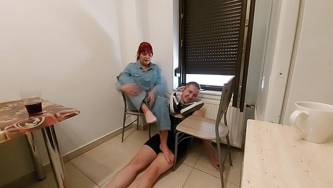 Smoking and human ashtray in the kitchen part 3 https://t.co/3E1lucnJJJ https://t.co/cEWJ1orfEA