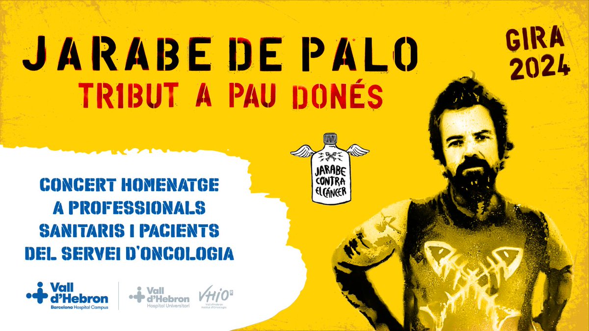 🎤 @jarabeoficial. Tribut a Pau Donés.  🔴  Segueix en directe el concert homenatge a professionals sanitaris i pacients oncològics 👉 linke.to/ConcerJarabePa… 🗓️ 24 d'abril ⏰ 20h