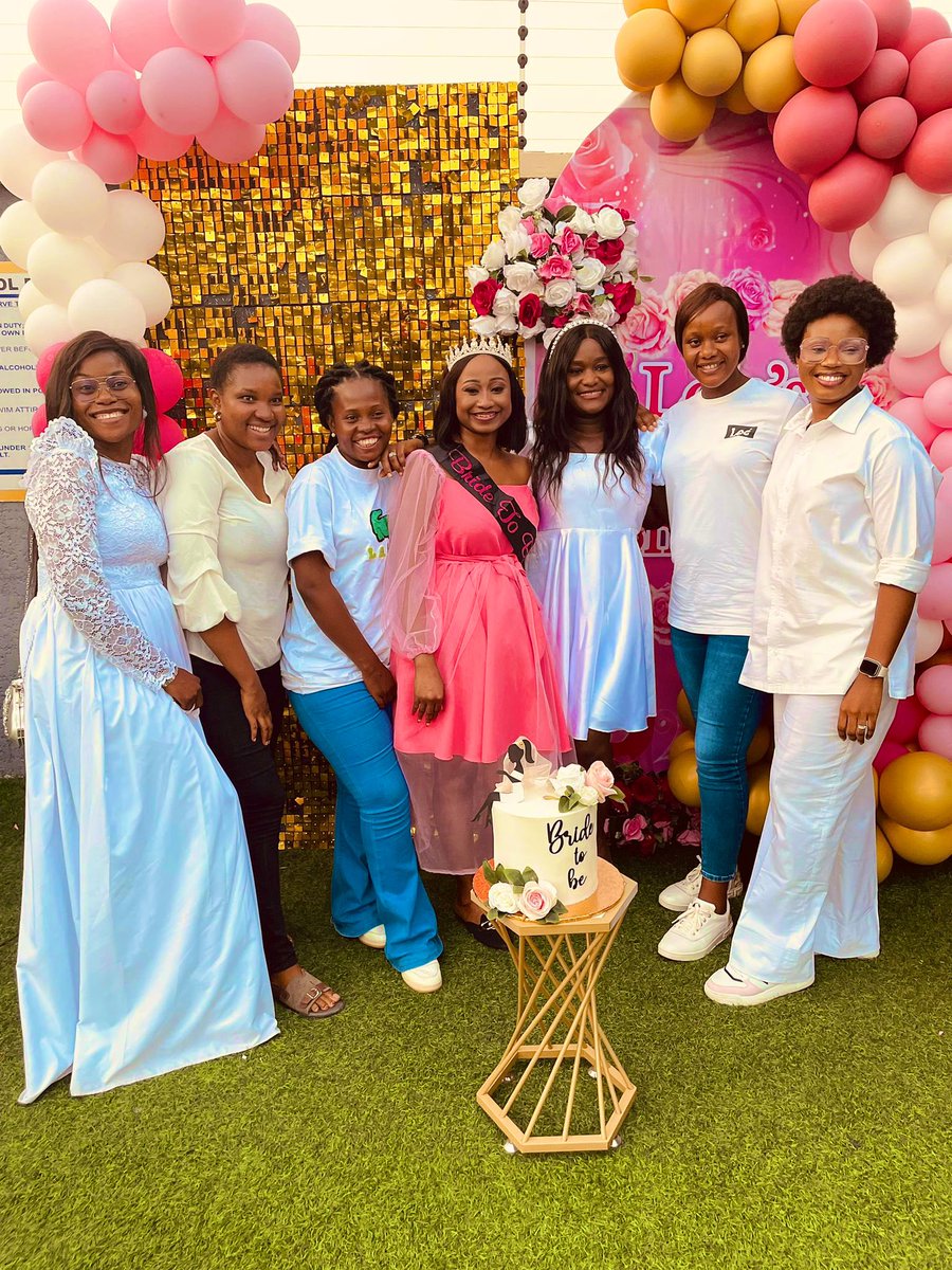 QuittyT's tweet photo. It’s 1 week already.
Cheers to forever sweetie🥂

Planning and Execution gives me joy….
#glamourdorevents #bridalshower #friends #eventplanner #abuja https://t.co/tmlfJ6Jl9m