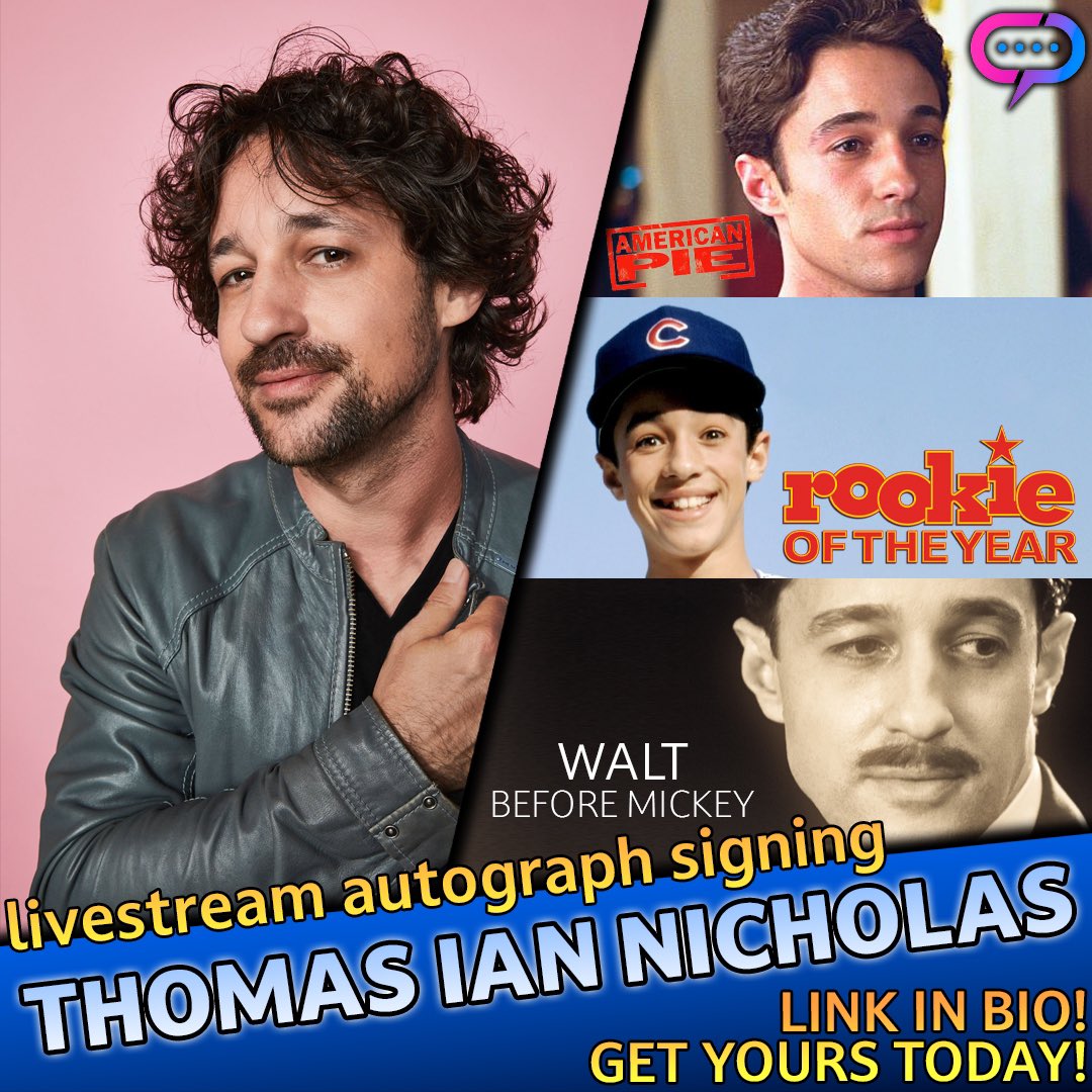 Tune in 12pm PT Sunday April 21st for a Instagram, fb & TikTok LIVE virtual meet + greet. You can order your items and I will sign them during the livestream @ streamily.com/thomasiannicho…
