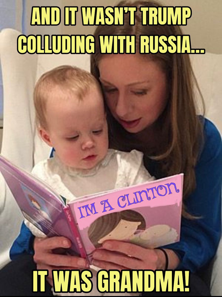 Story time at the Clinton house.