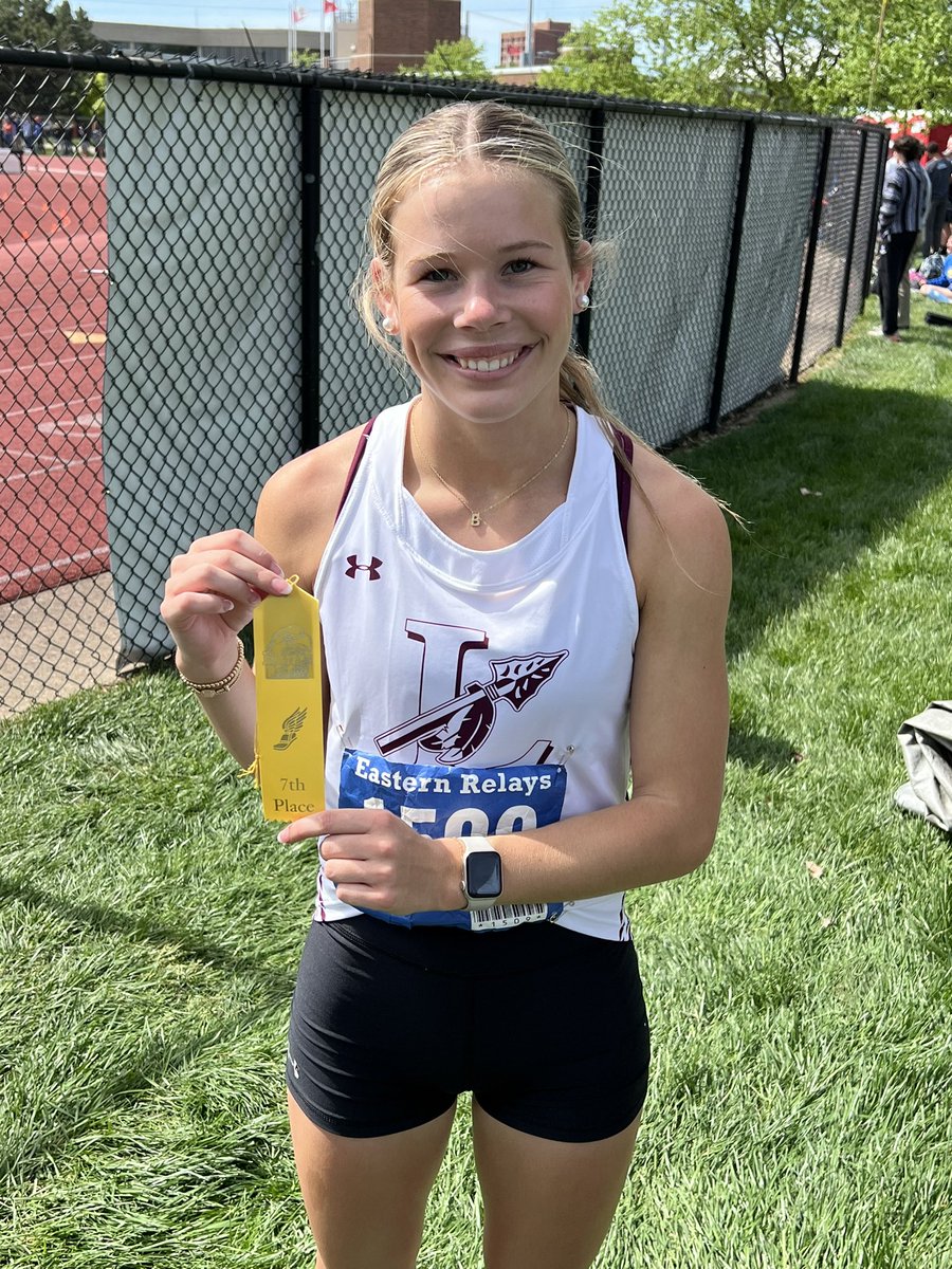 Hannah Glassmeyer with another PR! This time in the 800 with a time of 2:17 which earned her 7th place overall! 🔥 🔥 #WeLikeGoingFast #ProudCoach