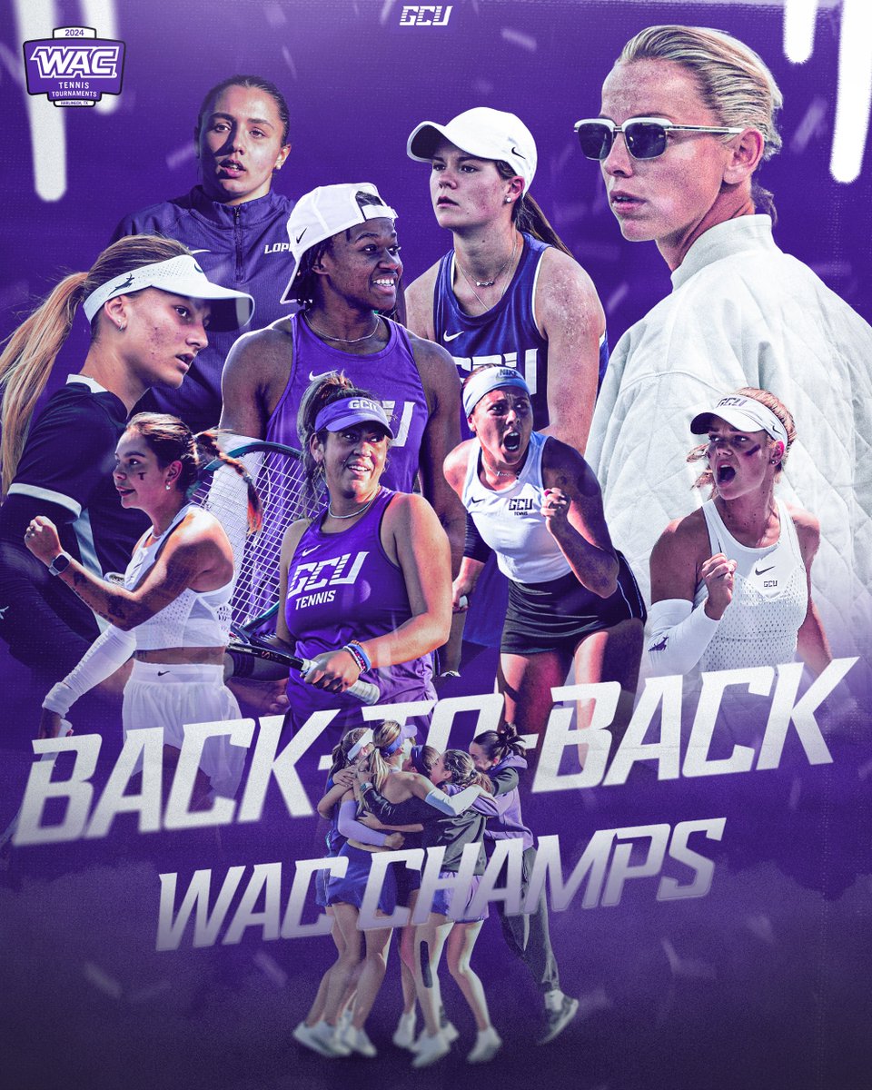 𝐂𝐇𝐀𝐌𝐏𝐈𝐎𝐍𝐒 𝐎𝐅 𝐓𝐇𝐄 𝐖𝐀𝐂... 𝐀𝐆𝐀𝐈𝐍! 🏆 GCU is headed back to the NCAA tournament for the second straight season. #LopesUp