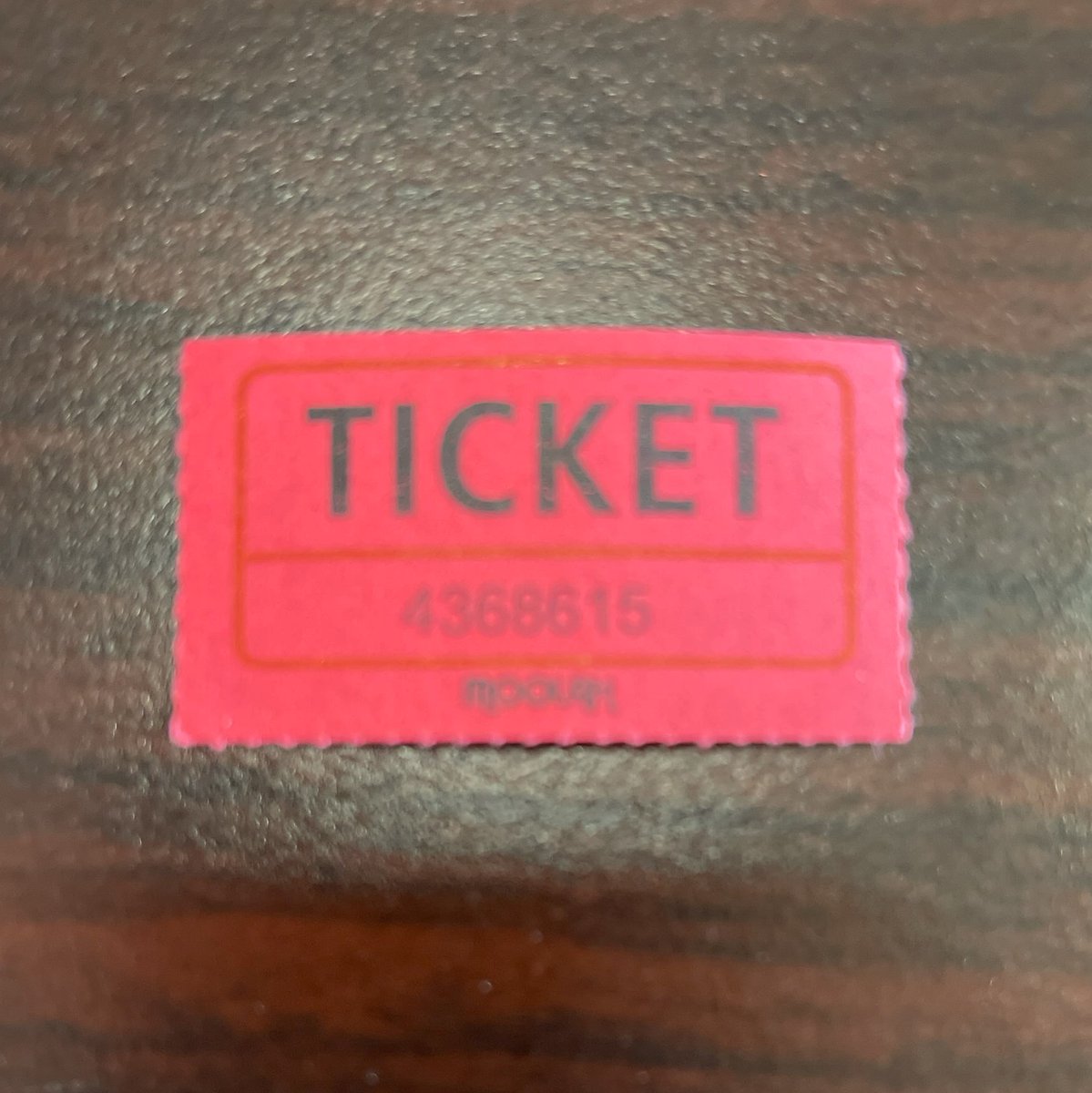 Here is the winning 50/50 ticket number! 4368615