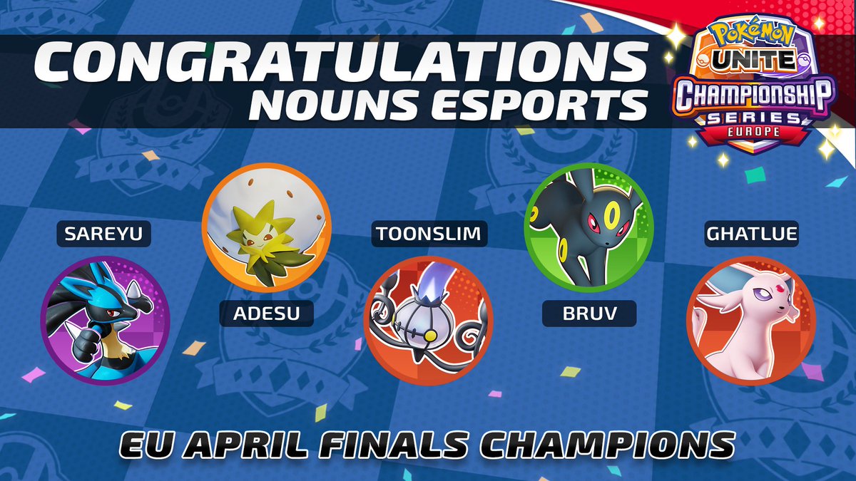They. Are. BACK. After a long hiatus, @nounsesports are on top of the EU region once more! 👏 #PokemonUNITE | #UNITEesports