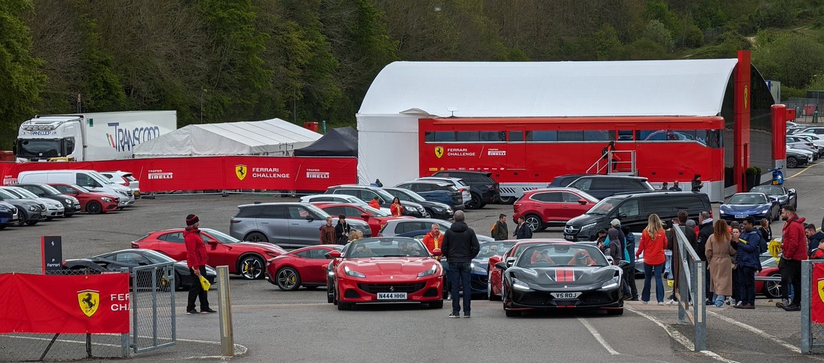 I was too busy to take pics today but here is a couple from todays #Ferrari event at #BrandsHatch