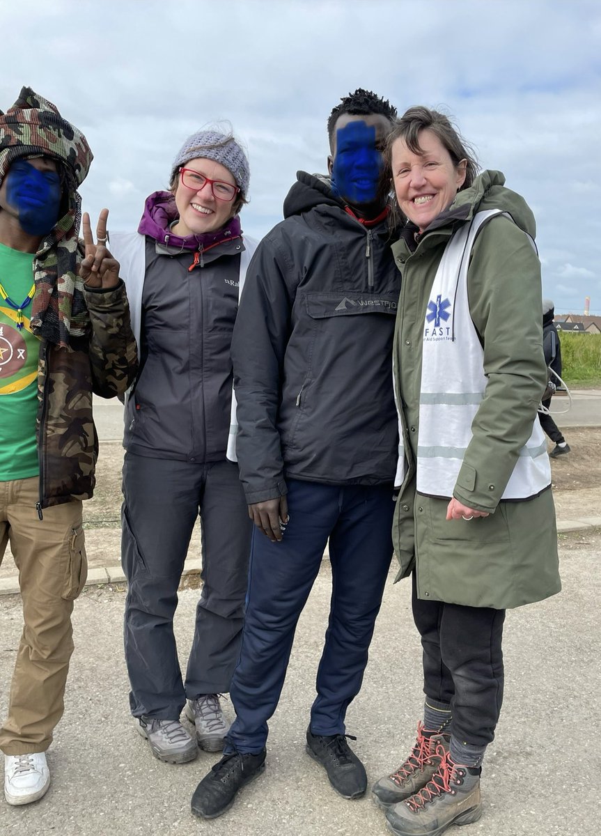 Volunteering FirstAid in Calais is a highlight of my year. We meet the most resilient, brave people who are living a nightmare made harder by those who should protect them . It’s an honor each year to meet you. ❤️ #RefugeesWelcome @fi_fi_g