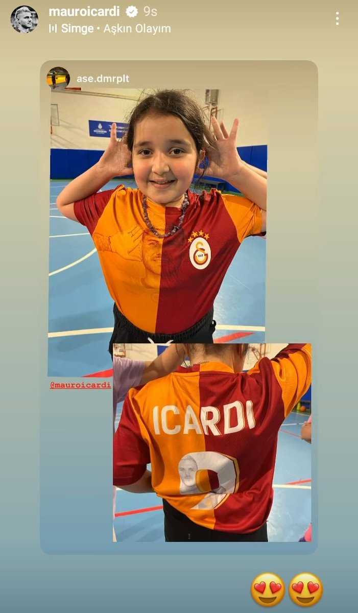 Mauro Icardi, çocukları Galatasaraylı yapmaya devam ediyor.