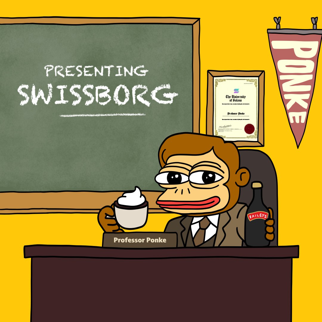 Professor Ponke presents ... SwissBorg, where wealth management meets the power of blockchain. <a href="/swissborg/">SwissBorg</a>