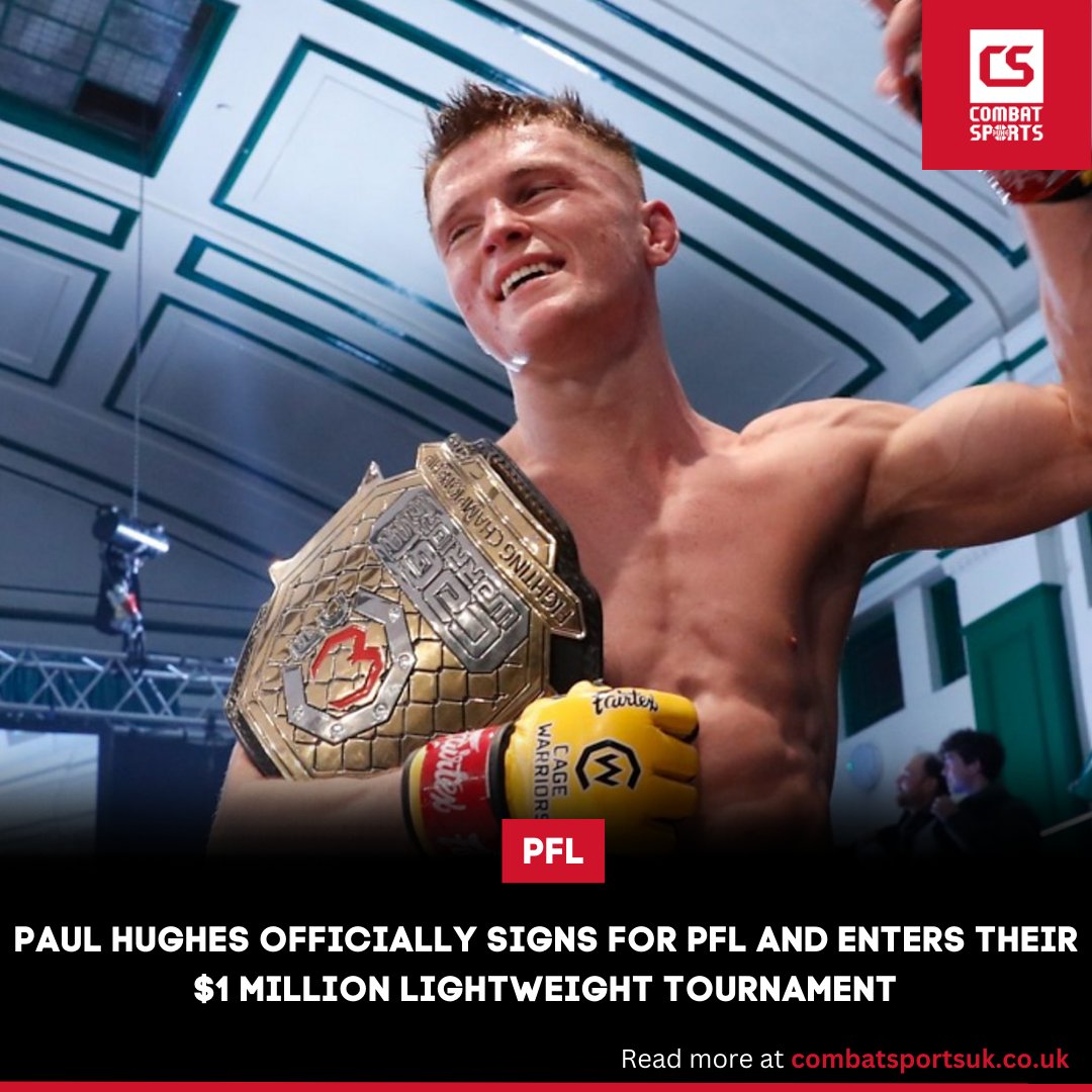 HUGE SIGNING 🔥

The hottest free agent in MMA has a new home 🇮🇪

Paul Hughes (<a href="/paulhughesmma/">Paul Hughes MMA</a>) has officially signed for <a href="/PFLMMA/">PFL</a>  and enters the $1 Million lightweight tournament 💰

Thoughts on the move? 🤔