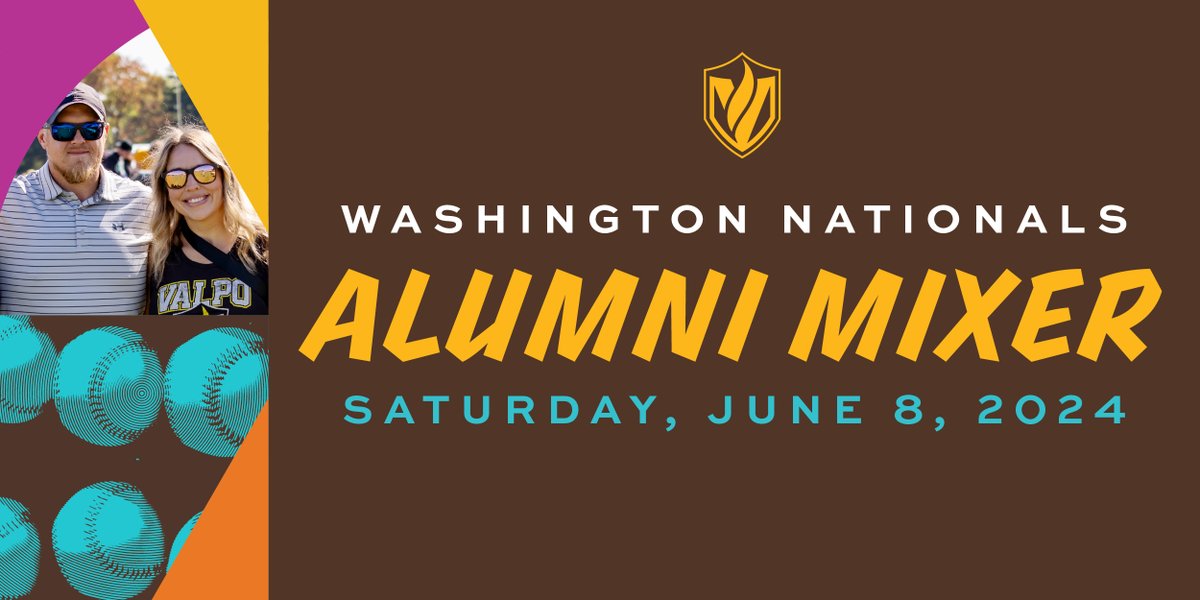 We already know this game will be a home run! 🤎 💛 This special mixer invites alumni, Beacons, and friends to Nationals Park in Washington, D.C., complete with a pre-game social and seats on Valpo’s block. Register today at bit.ly/valpoxnationals ⚾